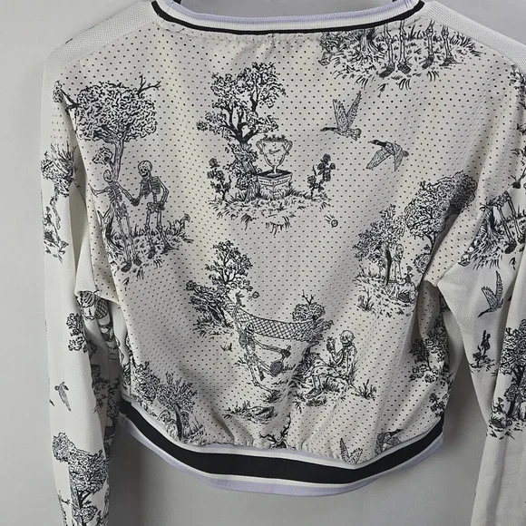 Nike Women's Court Paris Dri-FIT Long Sleeve Skull Tennis Top Sz XS - Picture 5 of 10